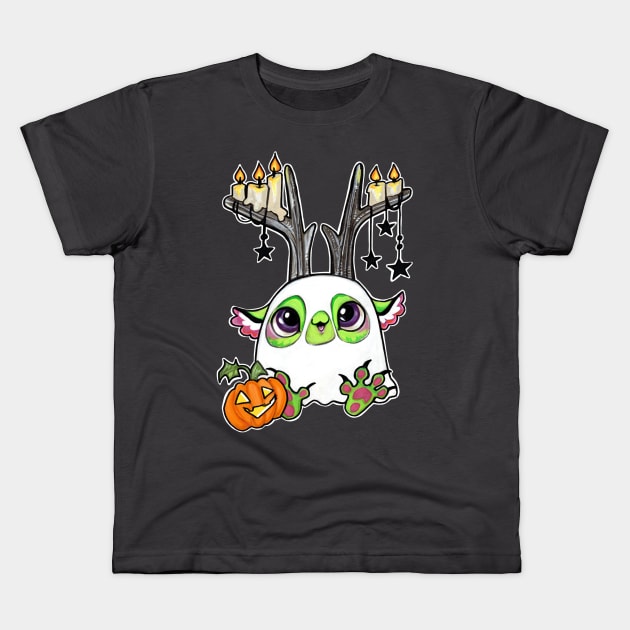 Ghost puffling monster Kids T-Shirt by BiancaRomanStumpff